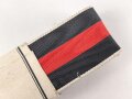 Bündel Ordensband zur Anschlussmedaille 1.Oktober 1938. Breite 30mm. In der originalen Banderole, laut dieser 10 Meter