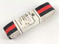 Bündel Ordensband zur Anschlussmedaille 1.Oktober 1938. Breite 30mm. In der originalen Banderole, laut dieser 10 Meter