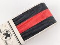 Bündel Ordensband zur Anschlussmedaille 1.Oktober 1938. Breite 30mm. In der originalen Banderole, laut dieser 10 Meter