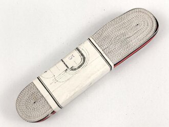 Bündel Ordensband für die Bandspange zur Anschlussmedaille 1.Oktober 1938. Breite 15mm. In der originalen Banderole, laut dieser 10 Meter