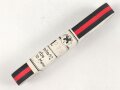 Bündel Ordensband für die Bandspange zur Anschlussmedaille 1.Oktober 1938. Breite 15mm. In der originalen Banderole, laut dieser 10 Meter