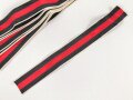 Ordensband für die Bandspange zur Anschlussmedaille 1.Oktober 1938. Breite 25mm, Länge jeweils knapp über 20cm. Sie erhalten ein ( 1 ) Stück