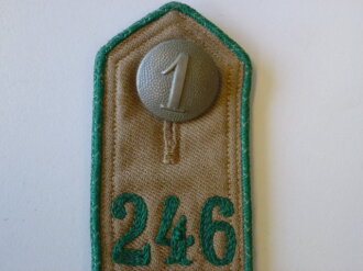 Schulterklappe HJ Oberbann 3 ( grüne Paspelierung )