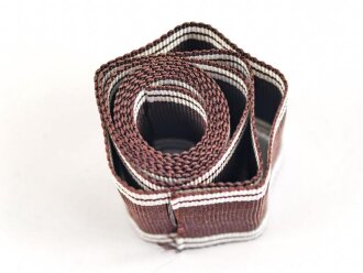 Ordensband für eine Bandspange zur NSDAP Dienstauszeichnung in bronze. Breite 25mm, sie erhalten je 10cm abgeschnitten