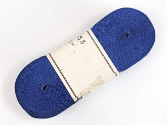 Bündel Ordensband zur NSDAP Dienstauszeichnung in silber. Breite 15mm. In der originalen Banderole, laut dieser 20 Meter