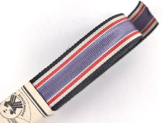 Bündel Ordensband zum Luftschutz Ehrenzeichen 2.Stufe. Breite 15mm. In der originalen Banderole, laut dieser 10 Meter