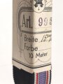 Bündel Ordensband zum Luftschutz Ehrenzeichen 2.Stufe. Breite 15mm. In der originalen Banderole, laut dieser 10 Meter