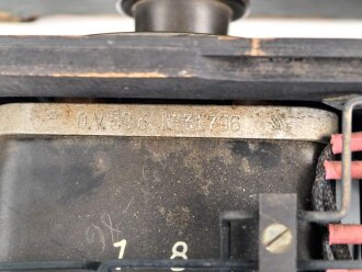 1.Weltkrieg, Wellenmesser Typ KW 61 G ( Funkzubehör 1. Weltkrieg ) Unvollständig, Gehäuse überlackiert