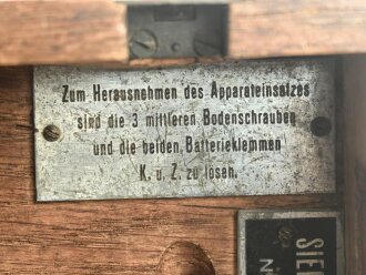 1.Weltkrieg, Feldfernsprecher 17, unvollständig