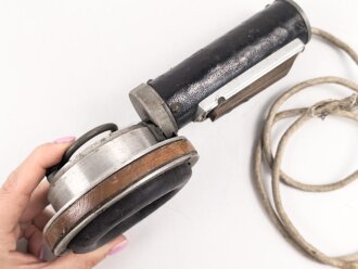 1.Weltkrieg, Handapparat zum Horchgerät Waetzmann. Wurde zum Abhören feindlicher Pioniere beim Stollenbau verwendet