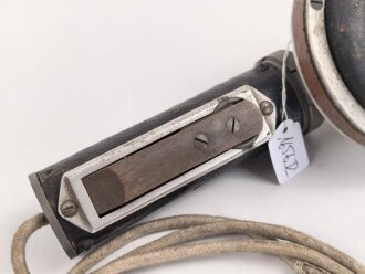 1.Weltkrieg, Handapparat zum Horchgerät Waetzmann. Wurde zum Abhören feindlicher Pioniere beim Stollenbau verwendet