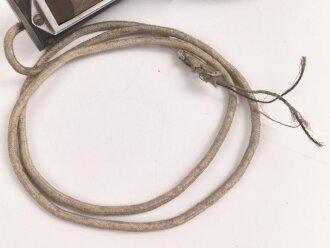 1.Weltkrieg, Handapparat zum Horchgerät Waetzmann. Wurde zum Abhören feindlicher Pioniere beim Stollenbau verwendet
