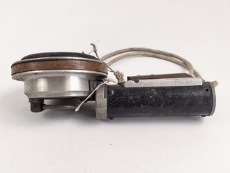 1.Weltkrieg, Handapparat zum Horchgerät Waetzmann. Wurde zum Abhören feindlicher Pioniere beim Stollenbau verwendet