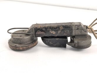 1.Weltkrieg, eiserner Armeefernsprecher, ungereinigtes Stück