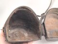 1.Weltkrieg, Tasche für den eisernen Armeefernsprecher in gutem Gesamtzustand, ungereinigtes Stück