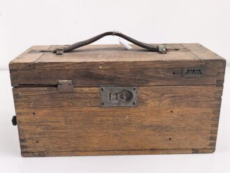 1.Weltkrieg, Gehäuse zum Horchgerät Waetzmann. Wurde zum Abhören feindlicher Pioniere beim Stollenbau verwendet