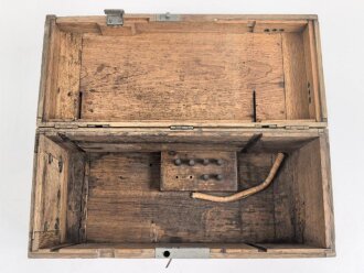 1.Weltkrieg, Gehäuse zum Horchgerät Waetzmann. Wurde zum Abhören feindlicher Pioniere beim Stollenbau verwendet