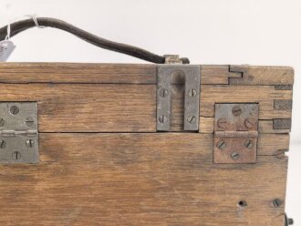 1.Weltkrieg, Gehäuse zum Horchgerät Waetzmann. Wurde zum Abhören feindlicher Pioniere beim Stollenbau verwendet