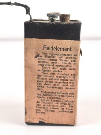 1.Weltkrieg , Feldelement von Siemens & Halske. Vollständig leer, dennoch KEIN VERSAND NACH ÜBERSEE