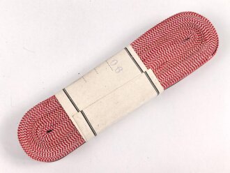 Bündel Ordensband  für die Bandspange zum Kriegsverdienstkreuz 2. Klasse 1939.  15mm Breite. In der originalen Banderole, laut dieser 10 Meter