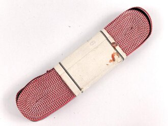 Bündel Ordensband  für die Bandspange zum Kriegsverdienstkreuz 2. Klasse 1939.  15mm Breite. In der originalen Banderole, laut dieser 10 Meter