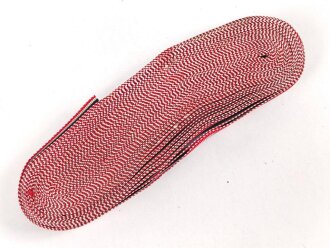 Ordensband für eine Bandspange zum Kriegsverdienstkreuz 2.Klasse. Breite 15mm, sie erhalten je 10cm von der Rolle abgeschnitten