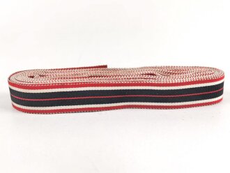 Ordensband für eine Bandspange zur Kriegsverdienstmedaille 1939. Breite 15mm, sie erhalten je 10cm von der Rolle abgeschnitten