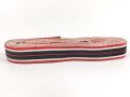 Ordensband für eine Bandspange zur Kriegsverdienstmedaille 1939. Breite 15mm, sie erhalten je 10cm von der Rolle abgeschnitten