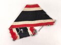 Ordensband zum Kriegsverdienstkreuz 1939. Breite 30mm, von einer Feldbluse abgetrennt