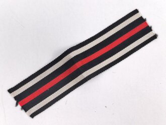 Ordensband für eine breite Bandspange zum Ehrenkreuz für Frontkämpfer / Kriegsteilnehmer. Breite 25mm, Länge 10cm