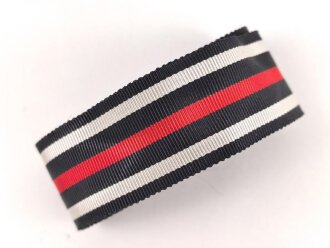 Ordensband für eine breite Bandspange zum Ehrenkreuz für Frontkämpfer / Kriegsteilnehmer. Breite 25mm, sie erhalten je 10cm abgeschnitten
