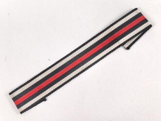 Ordensband für eine Bandspange zum Ehrenkreuz für Frontkämpfer / Kriegsteilnehmer. Breite 15mm, Länge 14,5cm