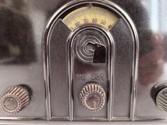 Volksempfänger VE301w, Hersteller  " TEFAG". Optisch einwandfrei, Anschlusskabel samt Stecker fehlt, Funktion nicht geprüft