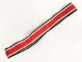Ordensband zur breiten Bandspange für Eisernes Kreuz 2. Klasse 1939 .Breite 25mm, Länge 49cm, angeschmutzt