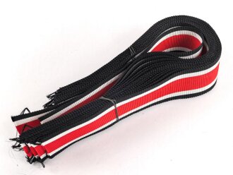 Ordensband zur breiten Bandspange für Eisernes Kreuz 2. Klasse 1939 .Breite 25mm, Länge 29cm. Sie erhalten ein Stück aus dem Bündel