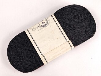 Bündel Ordensband  zur Bandspange für Eisernes Kreuz 2. Klasse 1939.  Breite 15mm . In der originalen Banderole, laut dieser 20 Meter