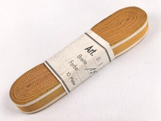 Bündel Ordensband  zur Bandspange für Schutzwall Ehrenzeichen.  Breite 15mm . In der originalen Banderole, laut dieser 10 Meter