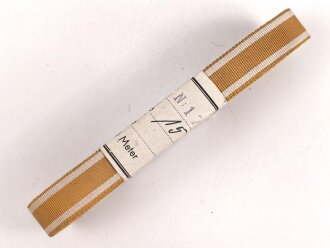 Bündel Ordensband  zur Bandspange für Schutzwall Ehrenzeichen.  Breite 15mm . In der originalen Banderole, laut dieser 10 Meter