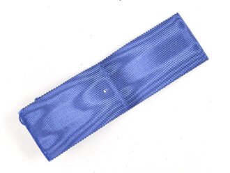 Ordensband  blau für diverse Ehrenzeichen , z.B. Treudienstehrenzeichen und viele Dienstauszeichnungen. Breite 30mm, Länge 19cm