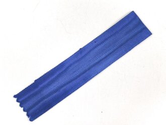 Ordensband  blau für eine breite Bandspange für diverse Ehrenzeichen , z.B. Treudienstehrenzeichen und viele Dienstauszeichnungen. Breite 25mm, Länge 23cm