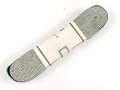 Bündel Ordensband  für die Bandspange zur Tapferkeits Auszeichnung der Ostvölker in Silber. Breite 15mm, In der originalen Banderole, laut dieser 10 Meter