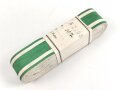 Bündel Ordensband  zur Tapferkeits Auszeichnung der Ostvölker in Silber. Breite 30mm, In der originalen Banderole, laut dieser 10 Meter