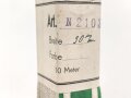 Bündel Ordensband  zur Tapferkeits Auszeichnung der Ostvölker in Silber. Breite 30mm, In der originalen Banderole, laut dieser 10 Meter