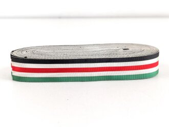 Ordensband für die Deutsch-Italienische Erinnerungsmedaille an den Feldzug in Afrika. Breite 25mm, sie erhalten 15cm von der Rolle abgeschnitten