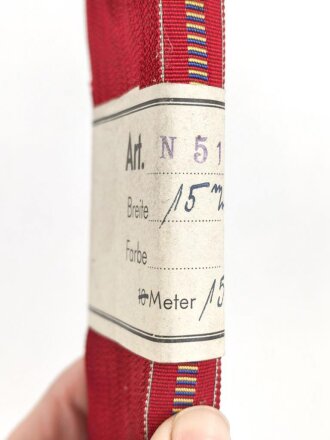 Bündel Ordensband  zur Bandspange der Medaille...