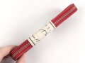 Bündel Ordensband  zur Bandspange der Medaille Kreuzzug gegen den Kommunismus 1941. Breite 15mm, in der originalen Banderole, laut dieser 15 Meter