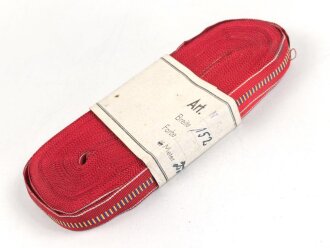 Bündel Ordensband  zur Bandspange der Medaille Kreuzzug gegen den Kommunismus 1941. Breite 15mm, in der originalen Banderole, laut dieser 22 Meter