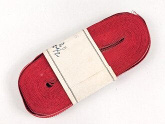 Bündel Ordensband  zur Bandspange der Medaille Kreuzzug gegen den Kommunismus 1941. Breite 15mm, in der originalen Banderole, laut dieser 22 Meter