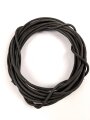 Zweipoliges Kabel mit Gummimantel. Durchmesser 6 Millimeter, Durchmesser des Bündels wie fotografiert etwa 27cm