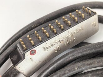 Verbindungskabel 30 adrig zum großen Feldklappenschrank der Wehrmacht. Sehr guter Zustand, datiert 1941